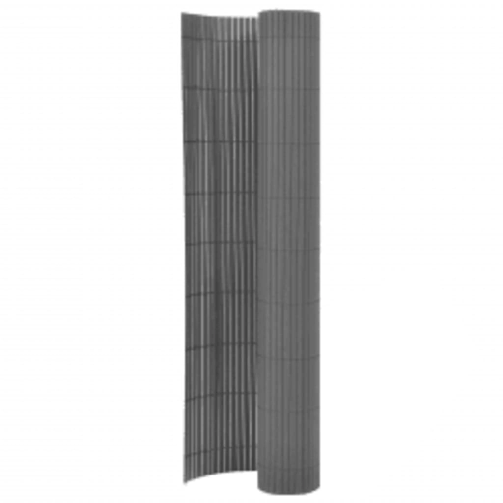 Double-Sided Garden Fence 110x300 cm Grey 317155