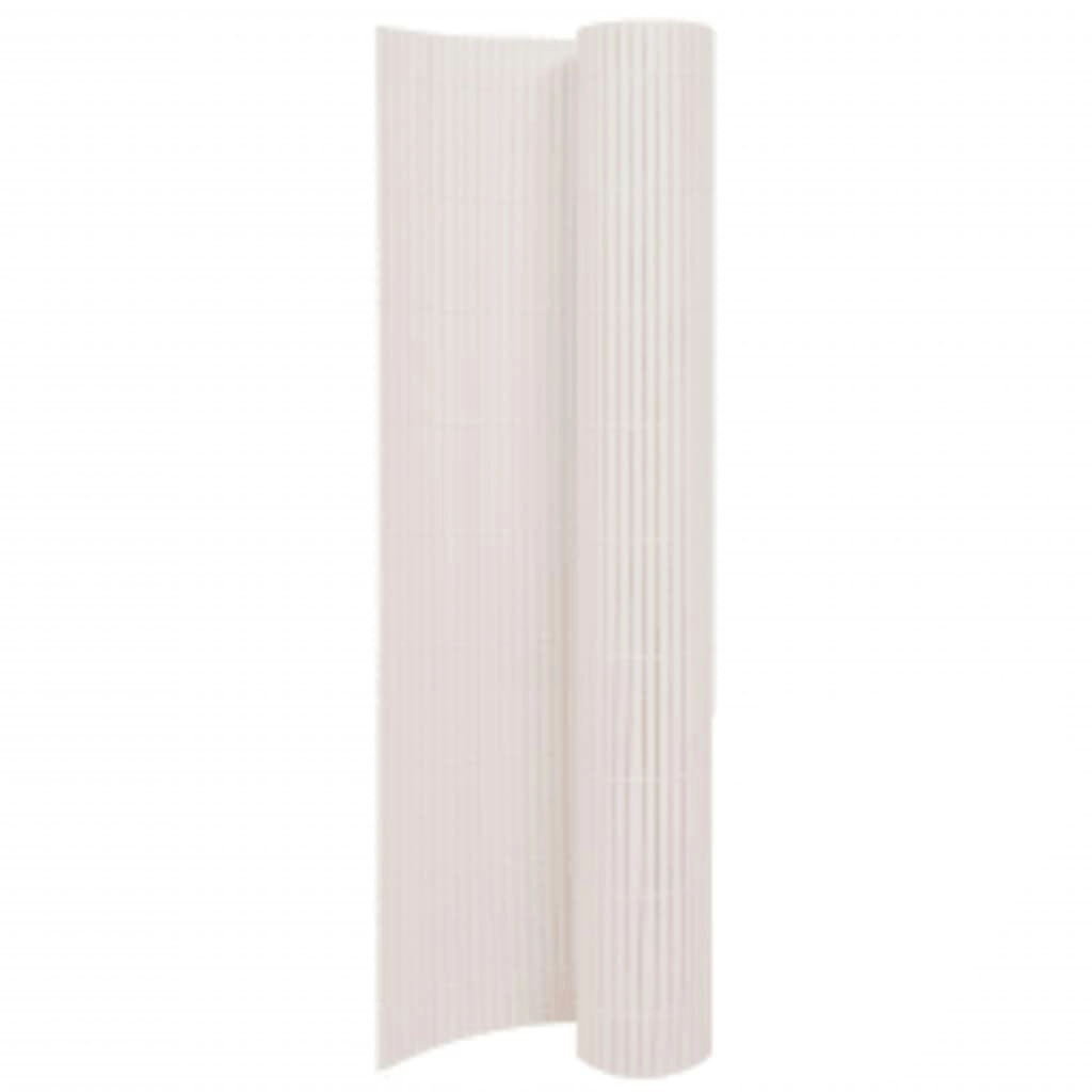 Double-Sided Garden Fence 110x500 cm White 317161