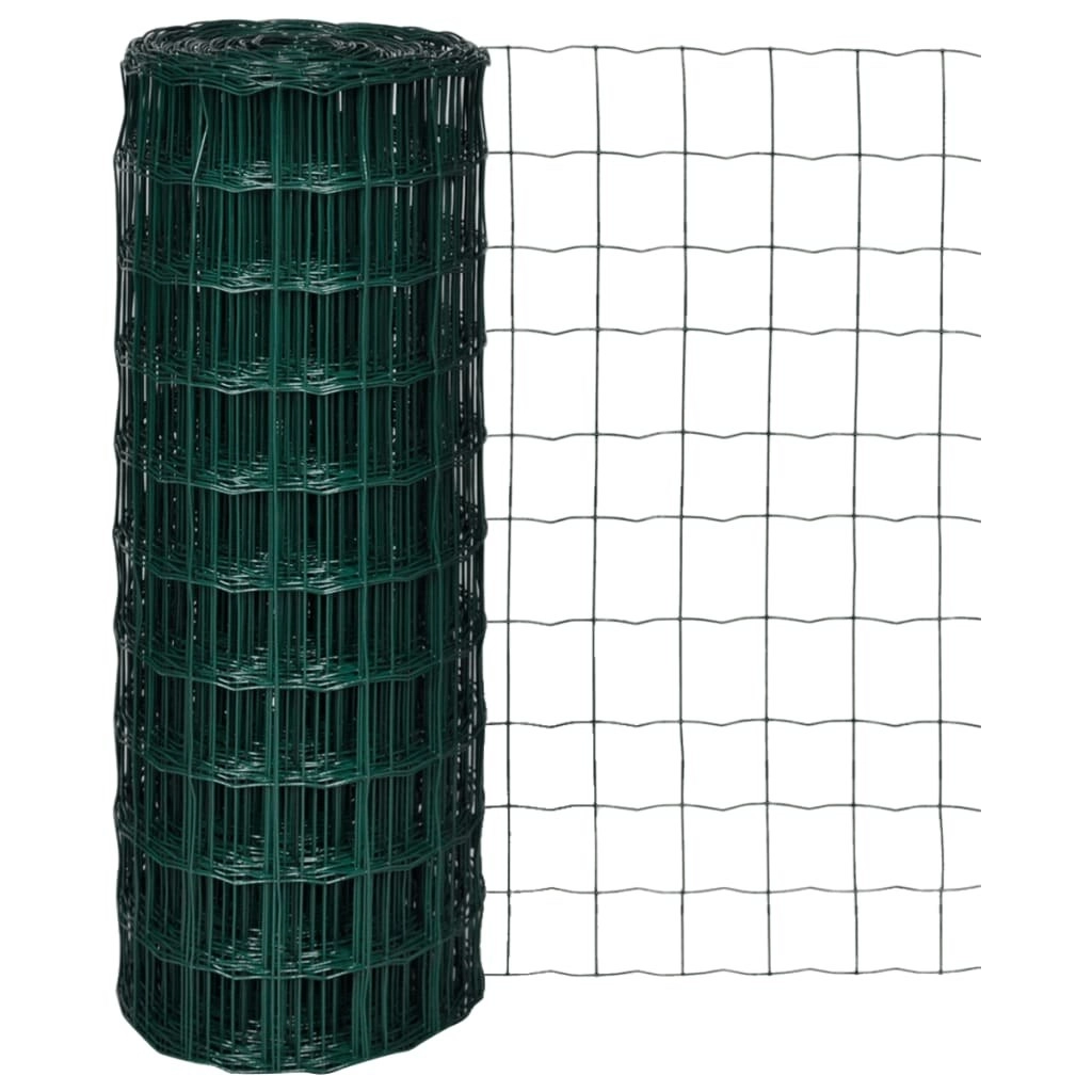 Euro Fence Steel 10x1.0 m Green 140573