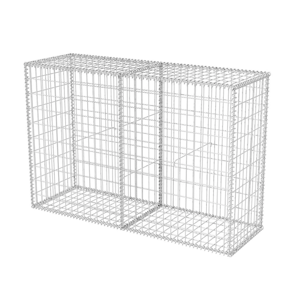 Gabion Basket Galvanised Steel 150x50x100 cm 142551