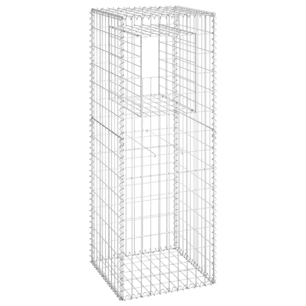 Gabion Basket Post 50x50x140 cm Iron 151270