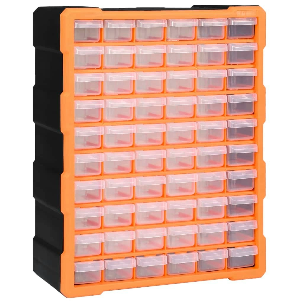 Multi-drawer Organiser with 60 Drawers 38x16x47.5 cm 147587