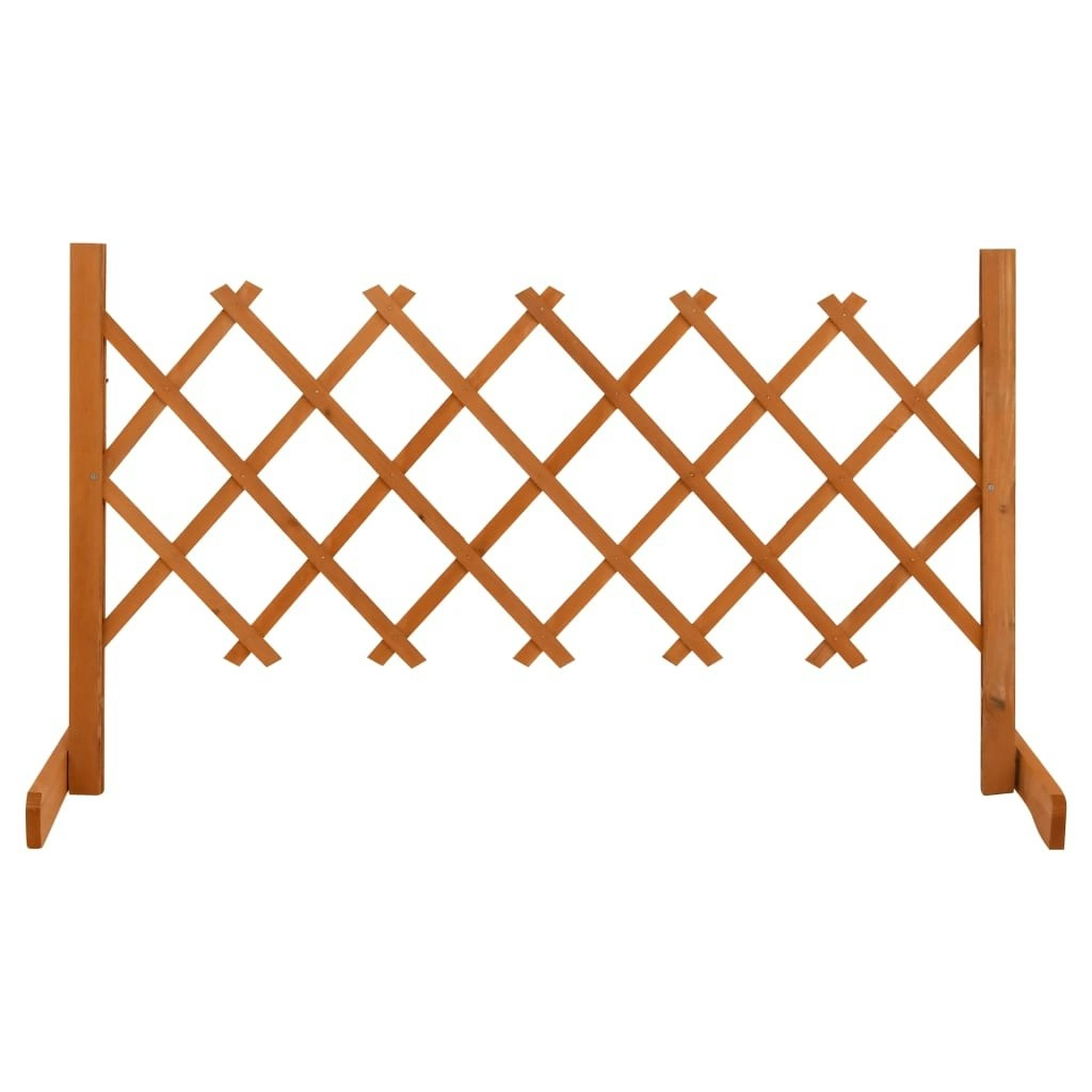 Garden Trellis Fence Orange 120x60 cm Solid Firwood 314822