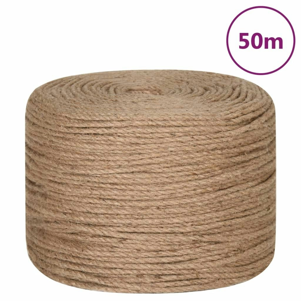 Jute Rope 50 m Long 8 mm Thick 153744