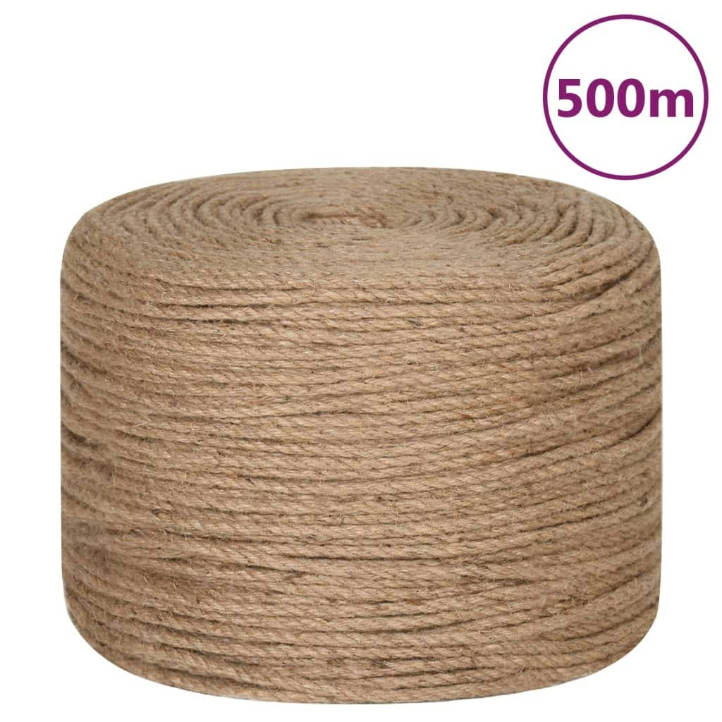 Jute Rope 500 m Long 4 mm Thick 153737