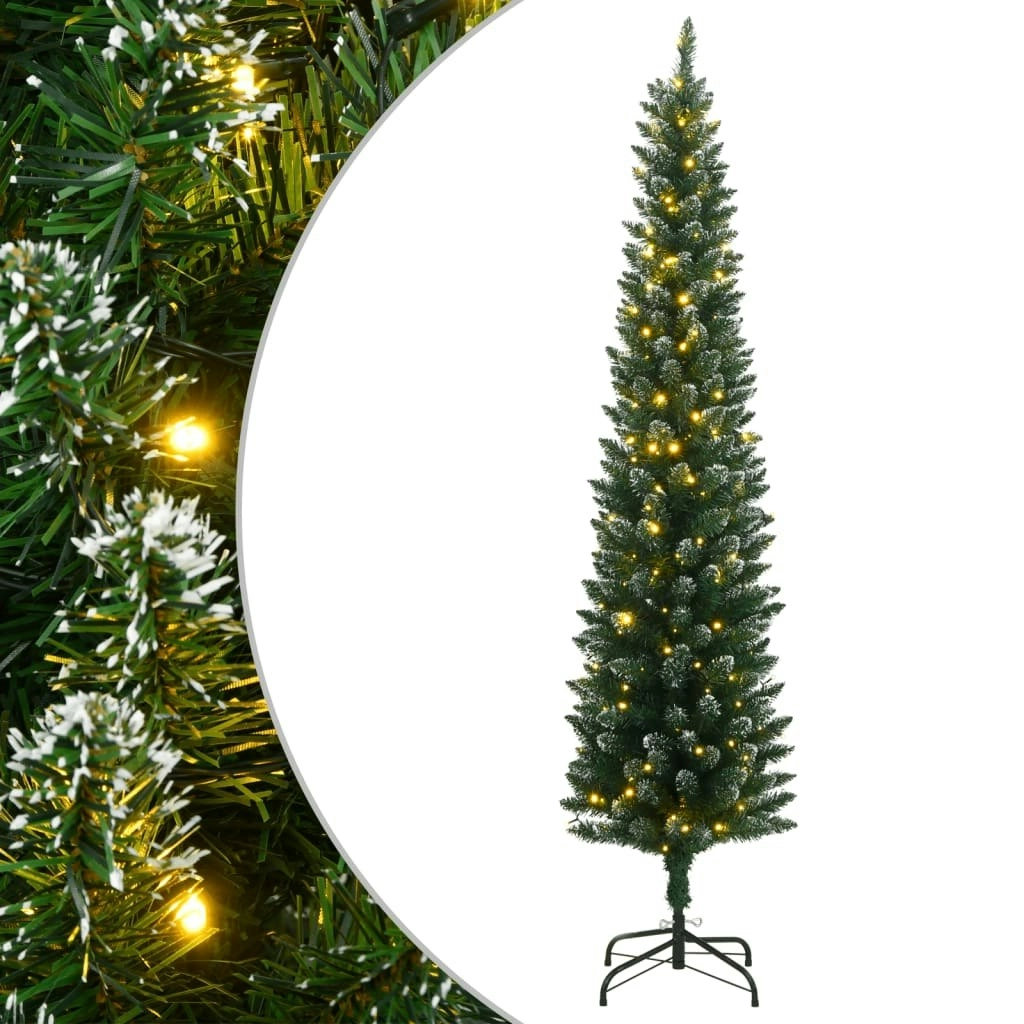 Artificial Slim Christmas Tree 300 LEDs 240 cm 3315762