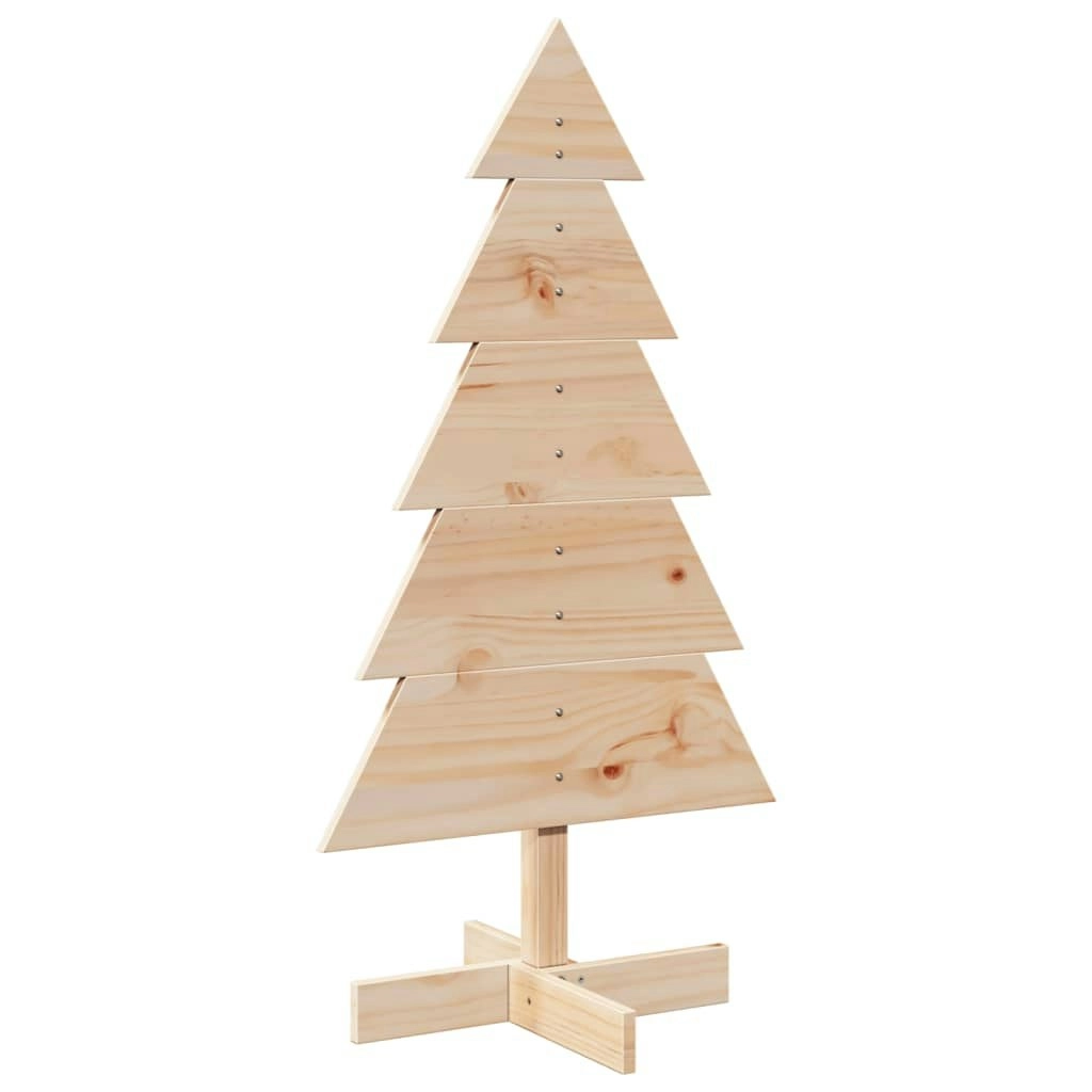 Wooden Christmas Tree for Decoration 100 cm Solid Wood Pine 858186