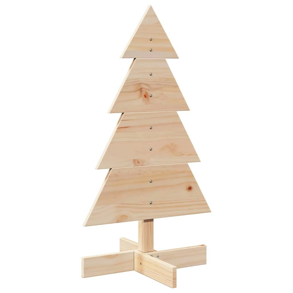 Wooden Christmas Tree for Decoration 80 cm Solid Wood Pine 858183