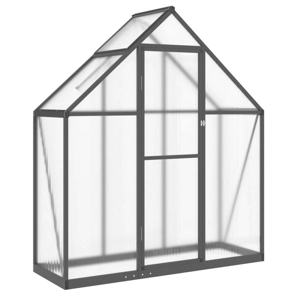 Greenhouse with Base Frame Anthracite 169x58x195 cm Aluminium 4005818