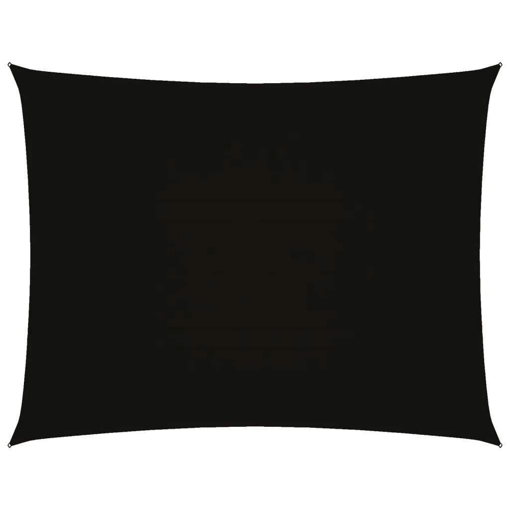 Sunshade Sail Oxford Fabric Rectangular 3.5x5 m Black 135765