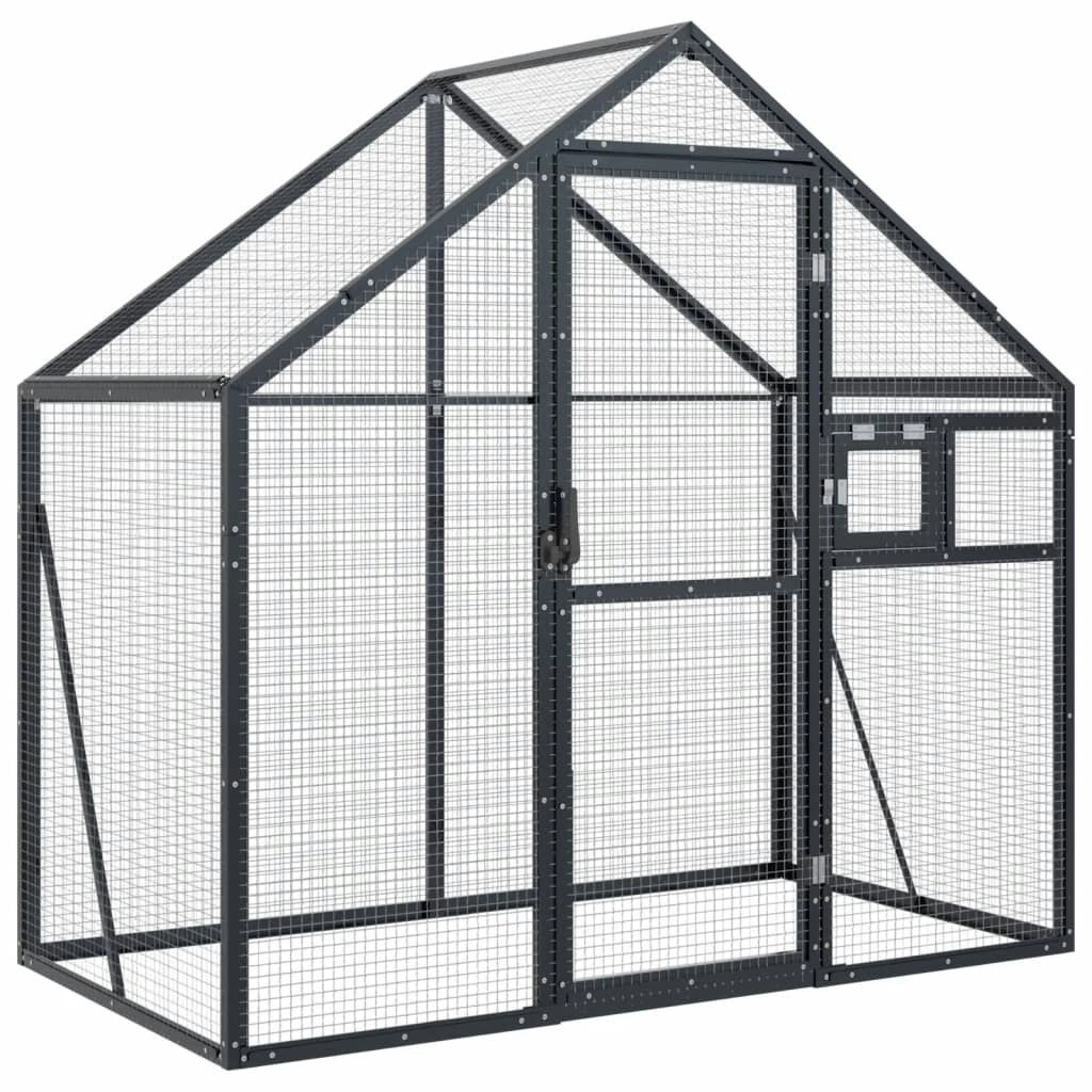 Aviary Anthracite 179x100x185 cm Aluminium 152260