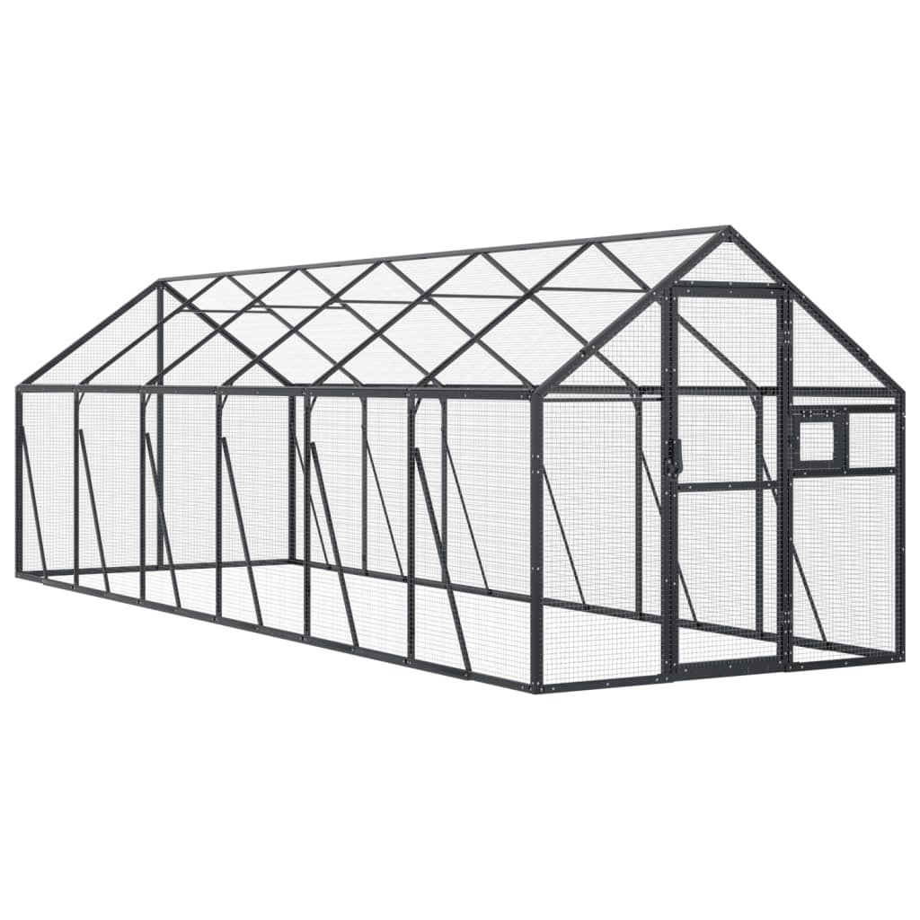 Aviary Anthracite 1.79x6x1.85 m Aluminium 3155804