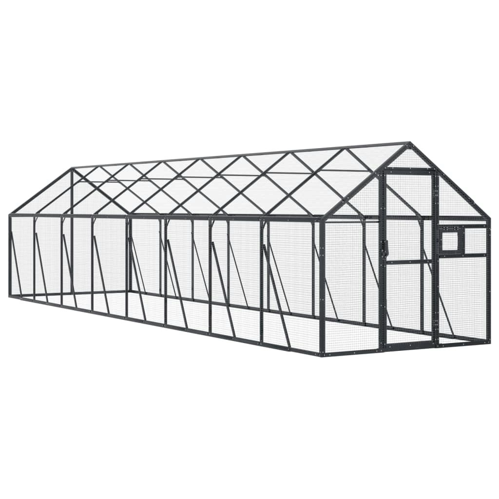 Aviary Anthracite 1.79x8x1.85 m Aluminium 3155805