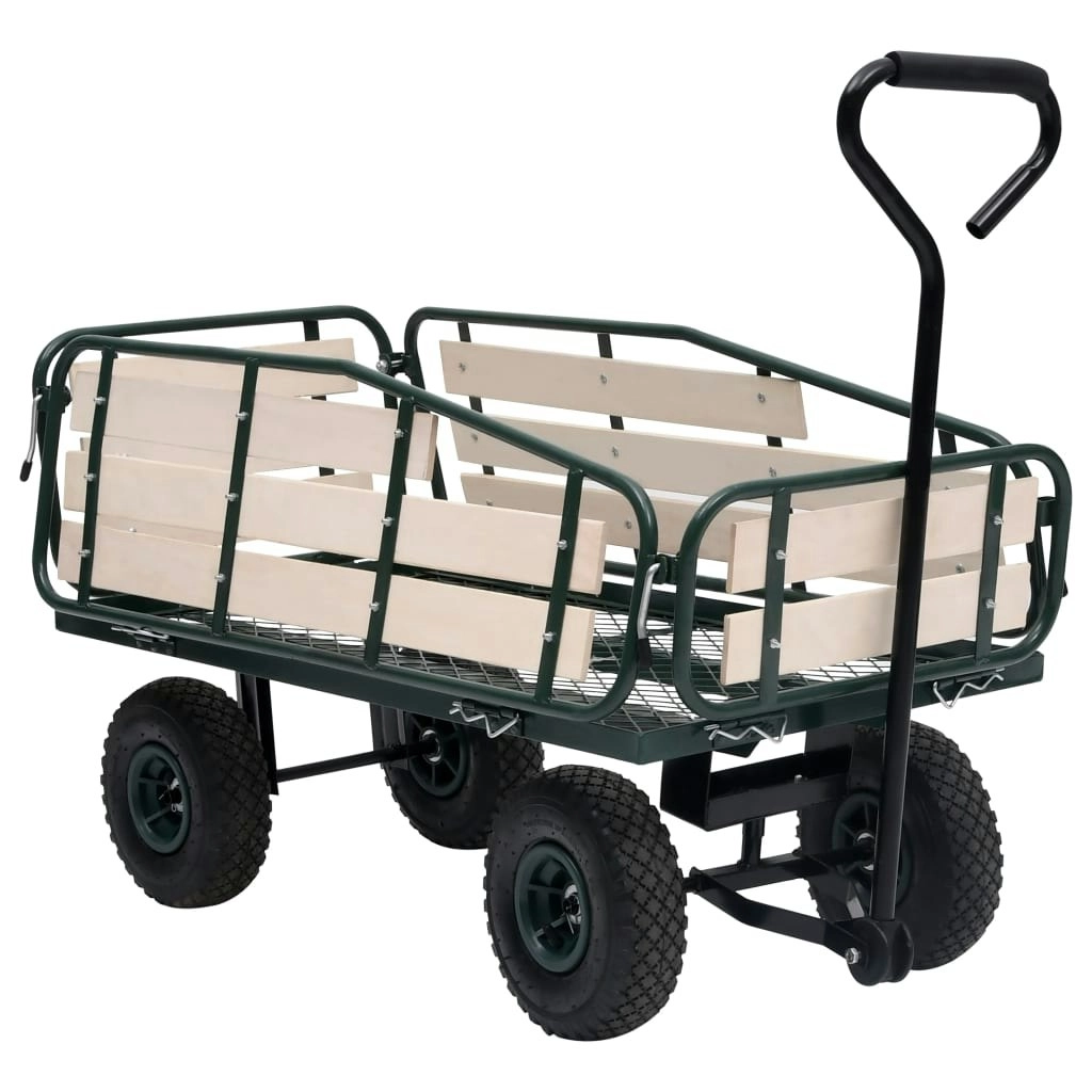 Garden Hand Trolley Metal and Wood 250 kg 92593