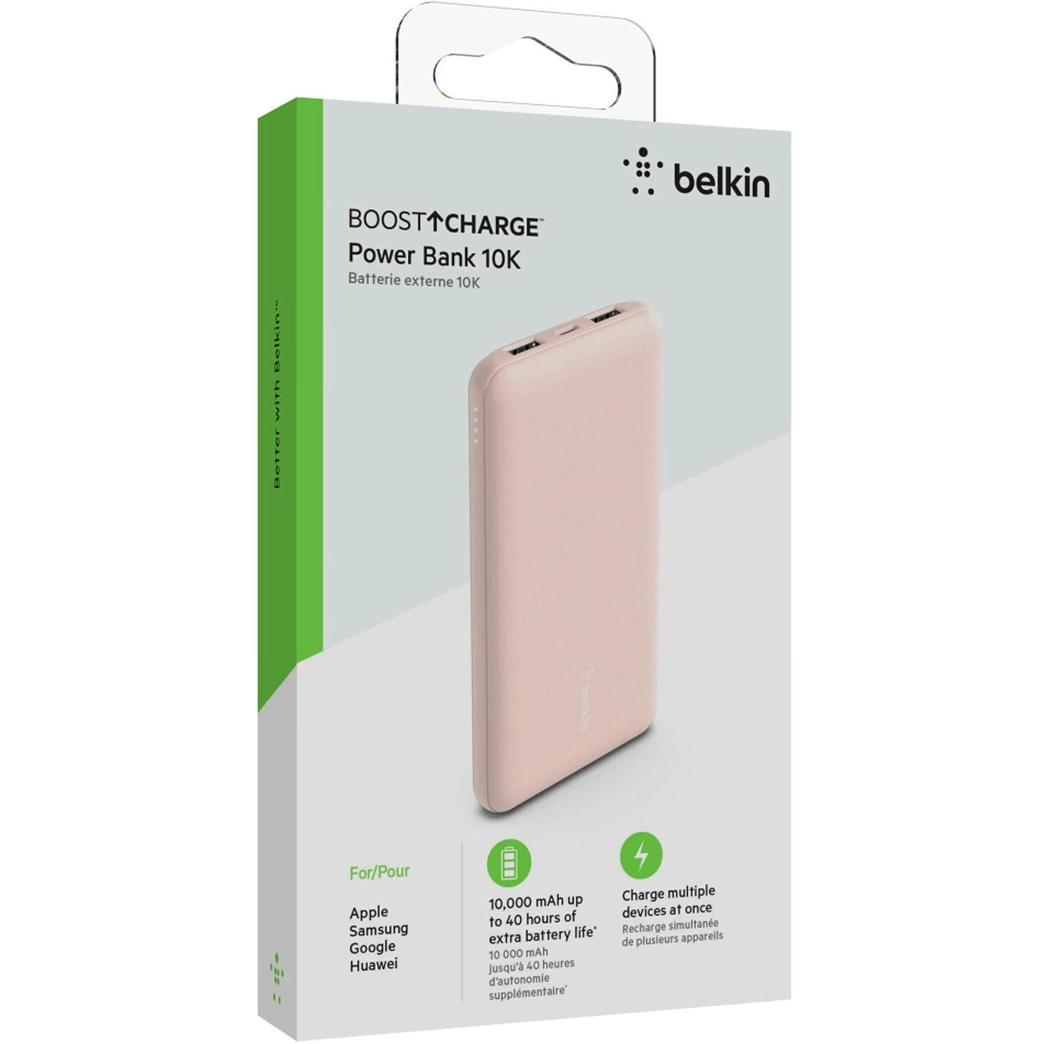 Belkin Boostcharge 10k Mah Power Bank - Rose Gold