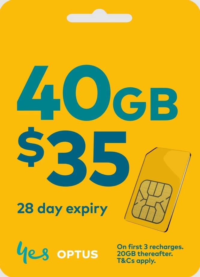 Boost Mobile $35 Prepaid SIM - Telstra 5G Network