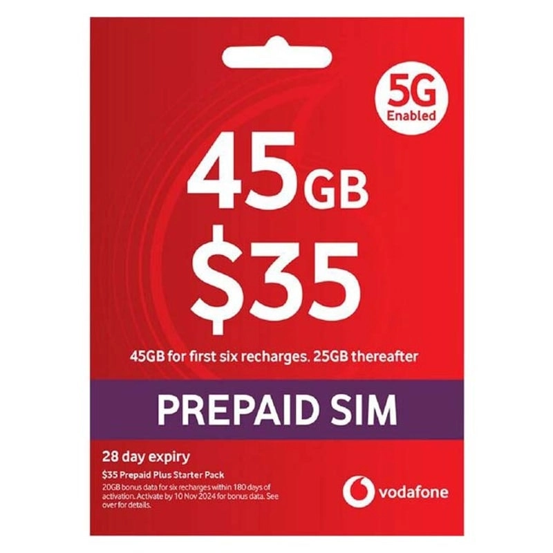 Vodafone $35 Starter Pack SIM Card