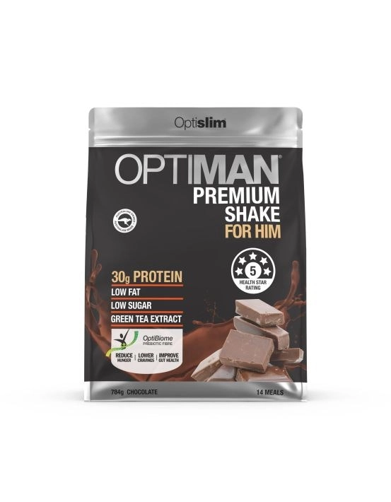 OptiSlim Optiman Premium Shake Chocolate 784g