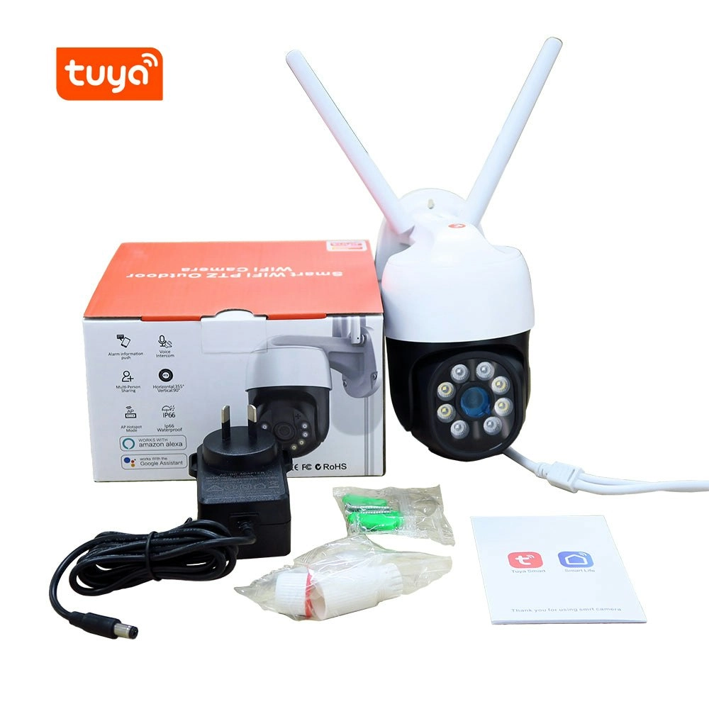 Tuya Smart 1080P Security IP Camera Color Night Vision Outdoor Home WiFi Camera