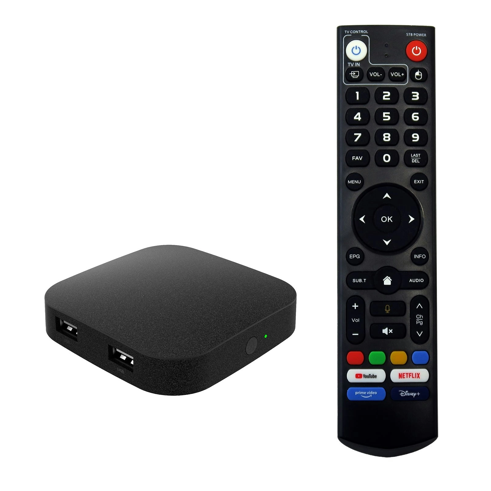 ANDROID 11 Smart Box 4K HDR 4+32GB Quad-Core Media Dual Band Wi-Fi BT Remote