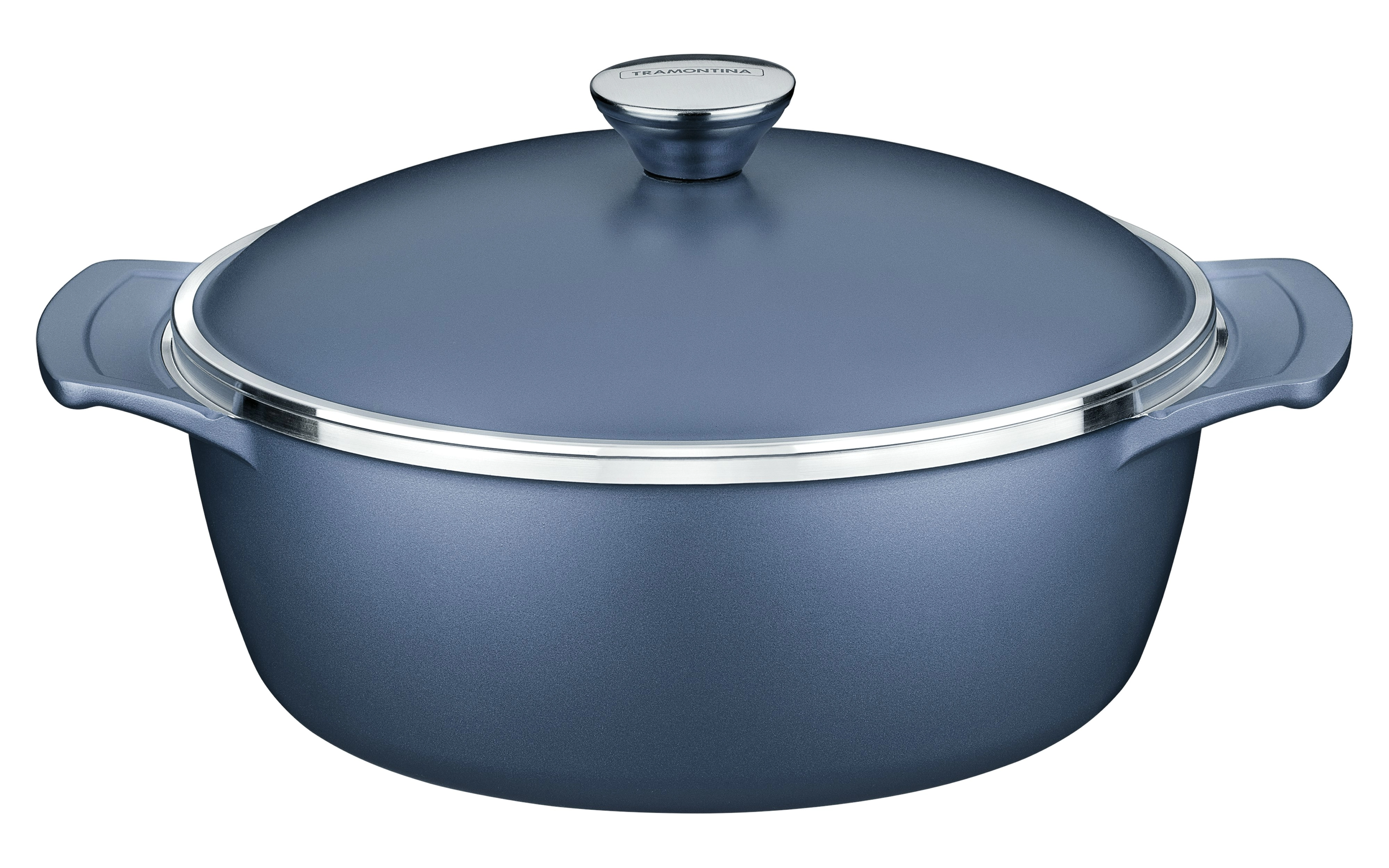 Tramontina Lyon Casserole Elemental Blue Forged Aluminum Kit with Interior and Exterior Starflon High Performance Nonstick Coating 30 cm, 6.8 L