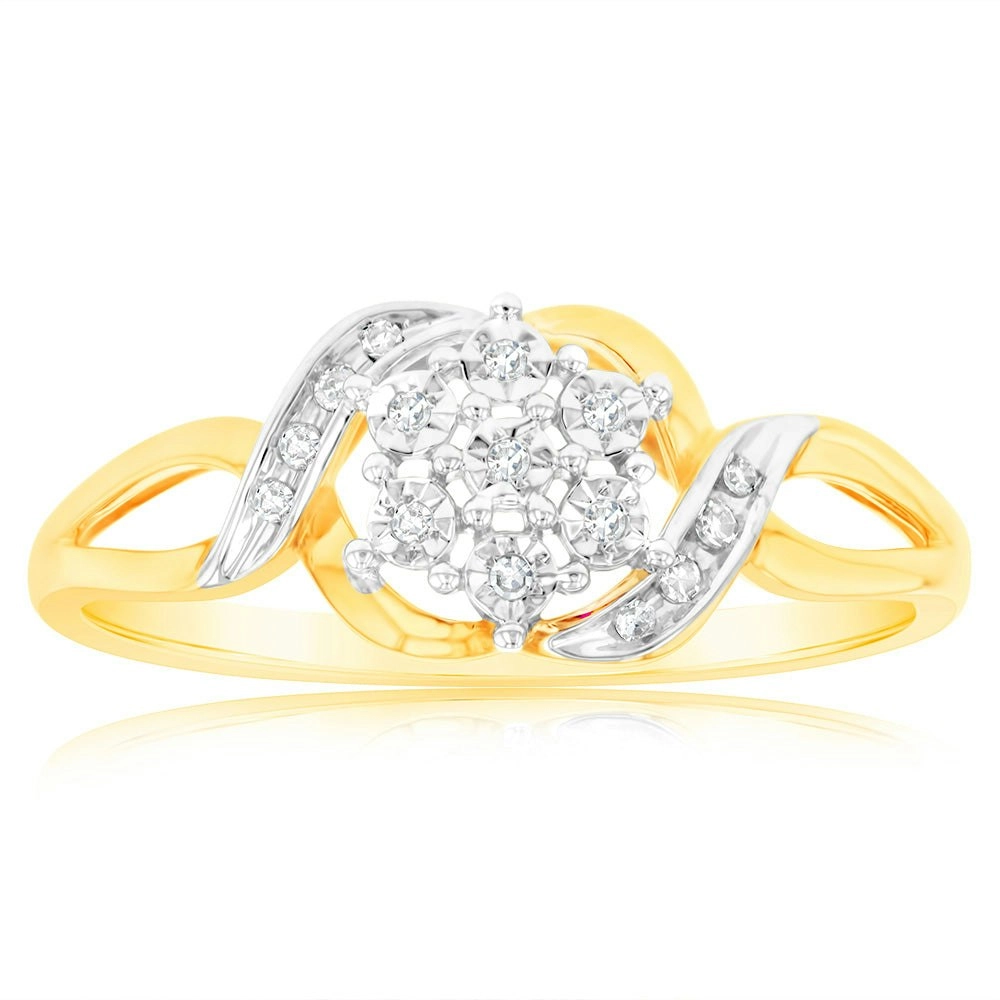 Luminesce Lab Grown Diamond Ring in 9ct Yellow Gold