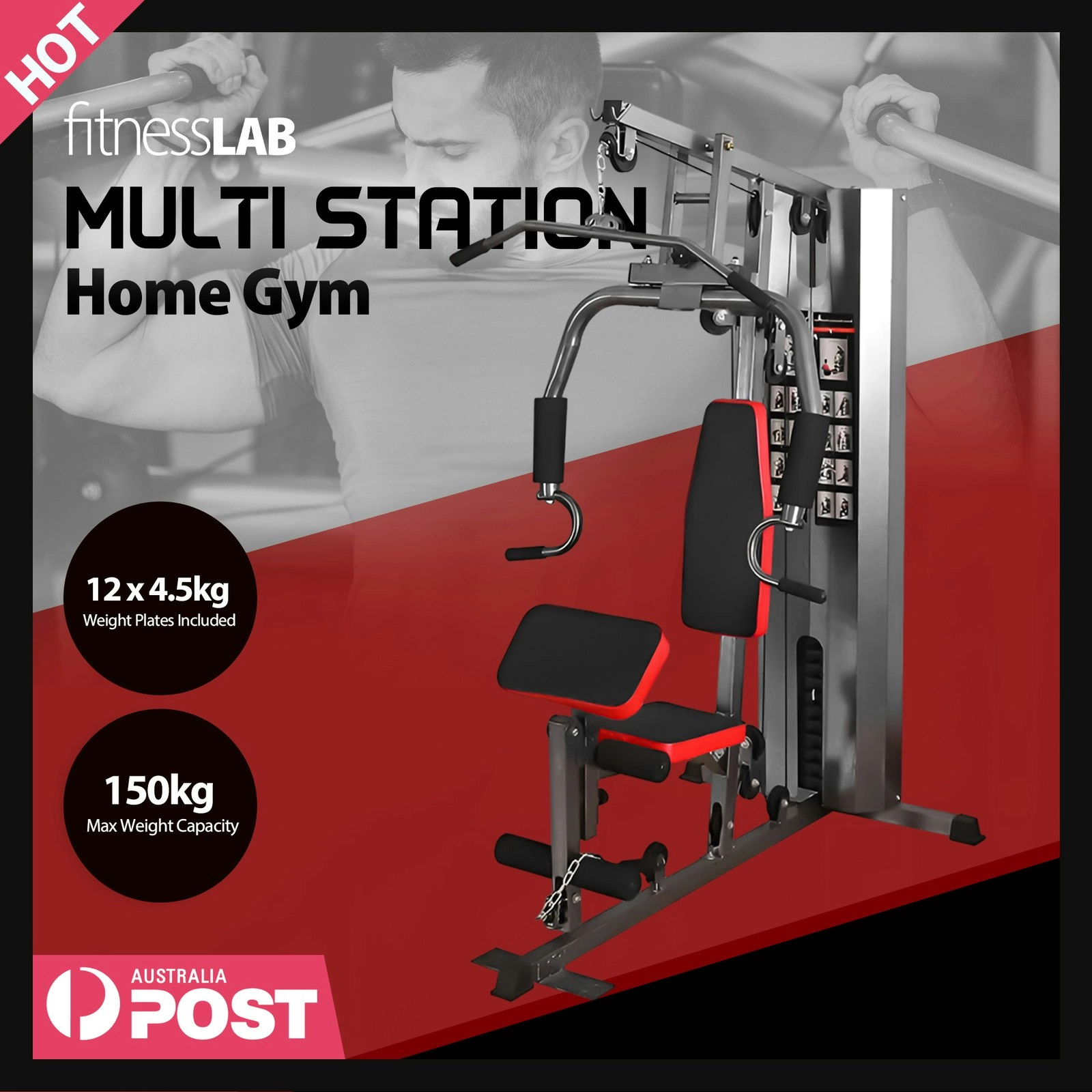 Exercise Home Gym Multi-Station Fitness Home Gym Workout Equipment