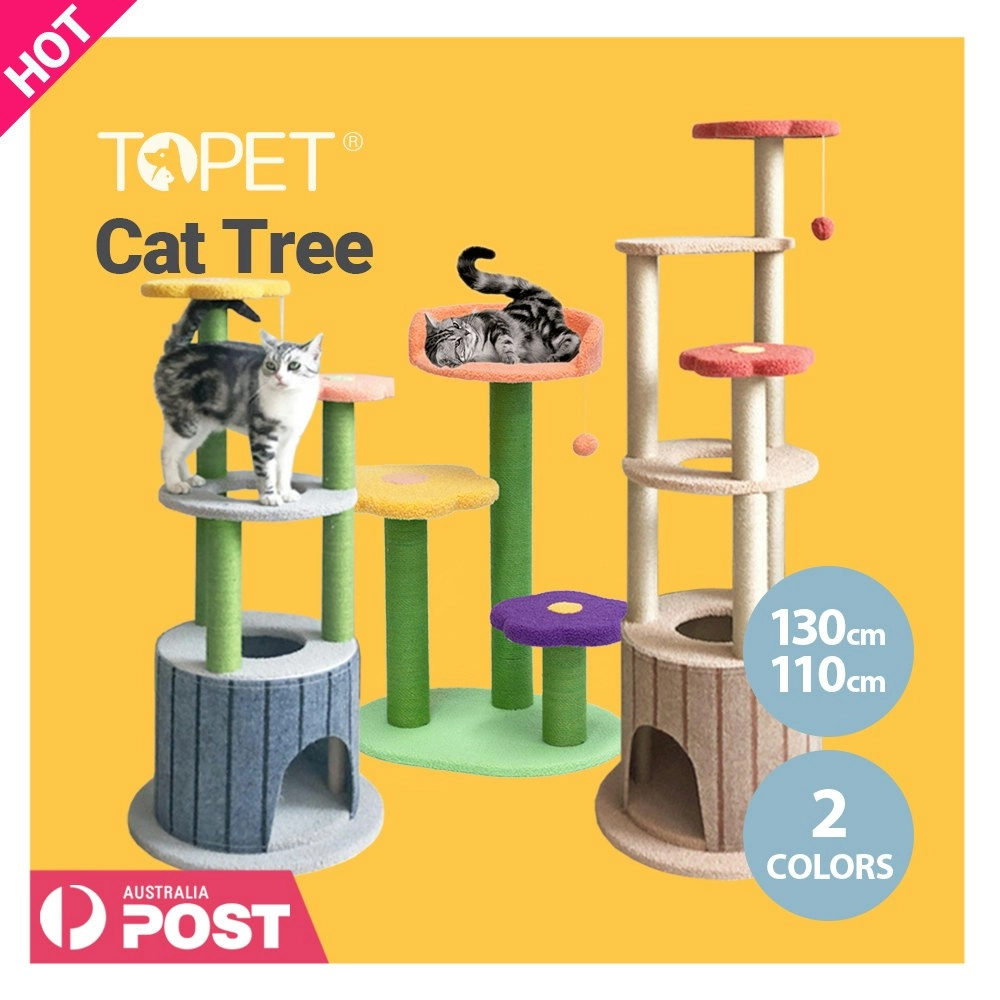 TOPET  Cat Tree Trees Scratching Post Scratcher Tower Condo House Bed Toys