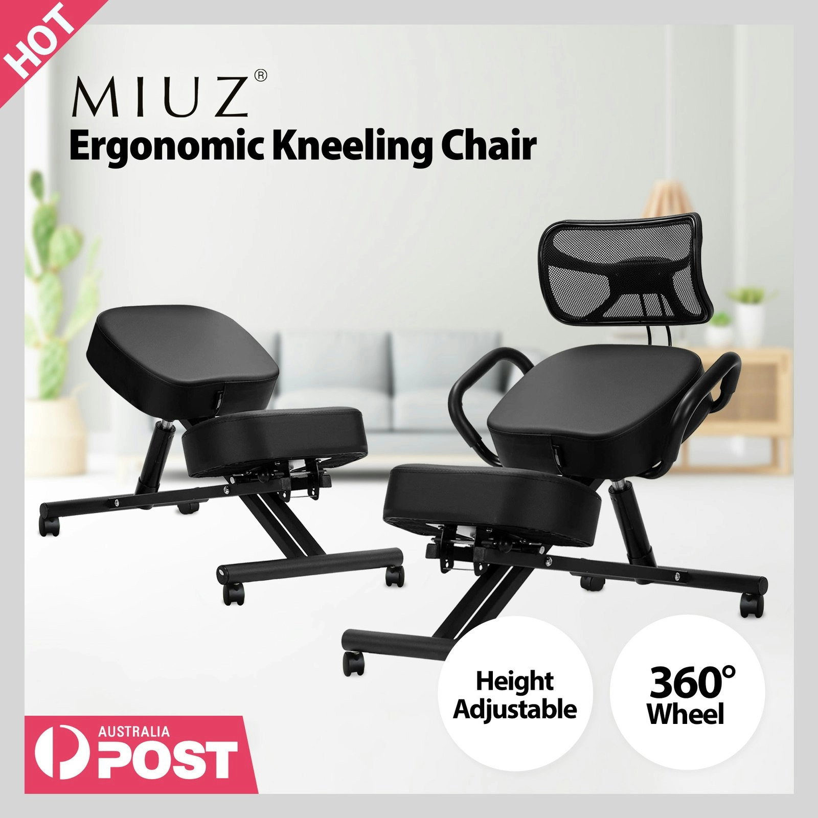 Ergonomic Kneeling Chair Adjustable Stool Kneeling Pad For Back Posture