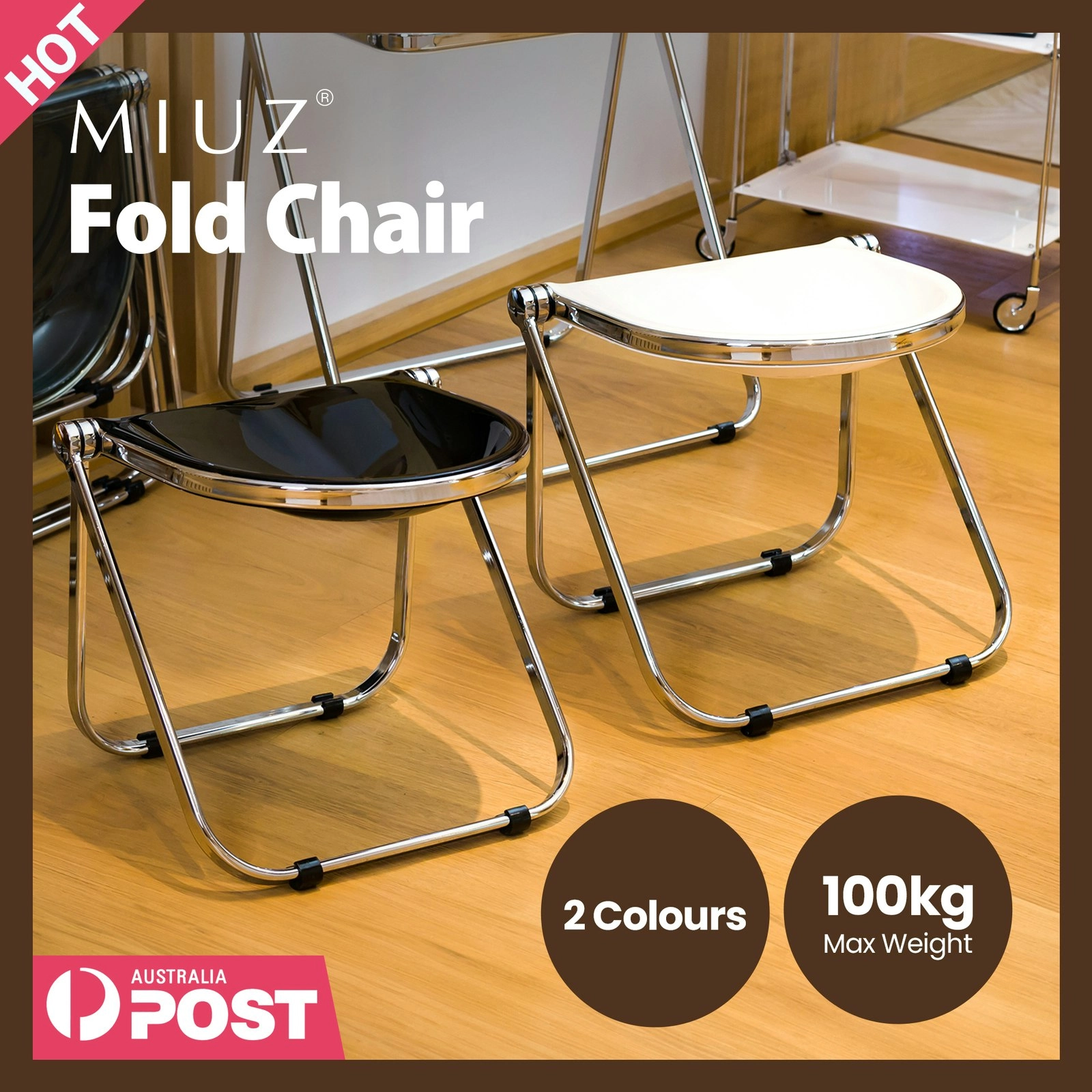 Folding Stool Seat Portable Fold Chair Plastic Foldable Dining Room Chair | Replica Giancarlo Piretti Pluff Stools