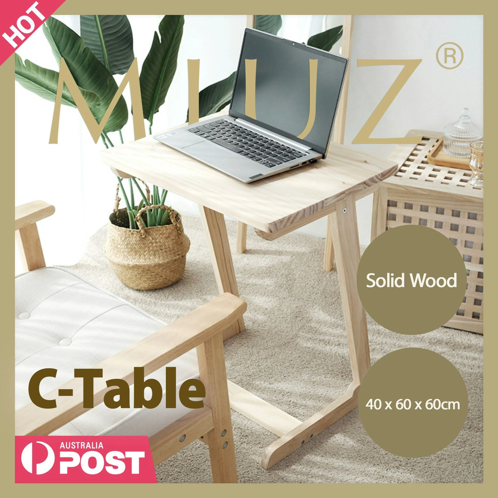 Side End Table C Shaped Table Coffee Table Nesting Table Small Workstation