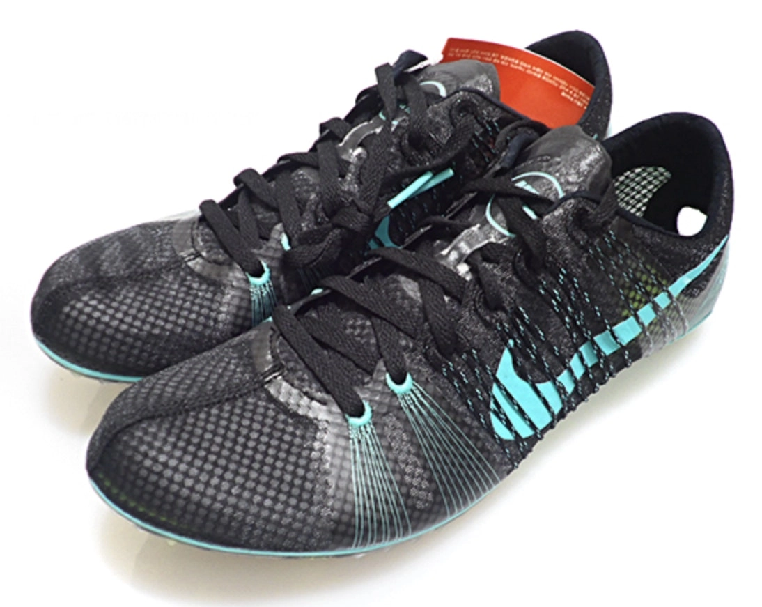 Nike Mens Zoom Victory Elite Track Distance Running Spikes - Black/Hyper Jade