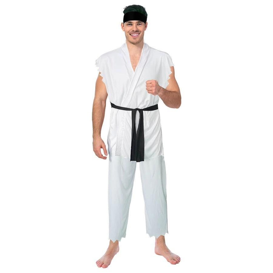 Mens Ryu Costume Adult Street Fighter Bruce Lee Ken Party Costume