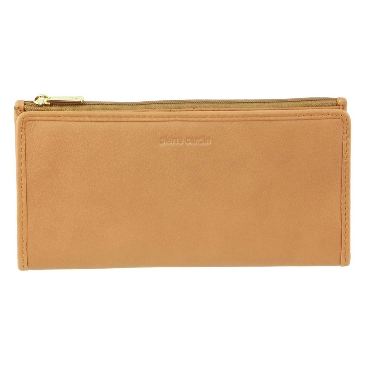 Pierre Cardin Womens Soft Italian Leather RFID Purse Wallet - Caramel