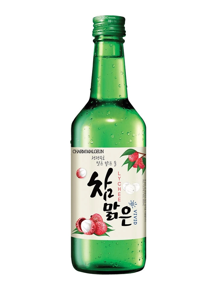 Charm Malgeun Vivid Lychee Flavoured Soju 360ml