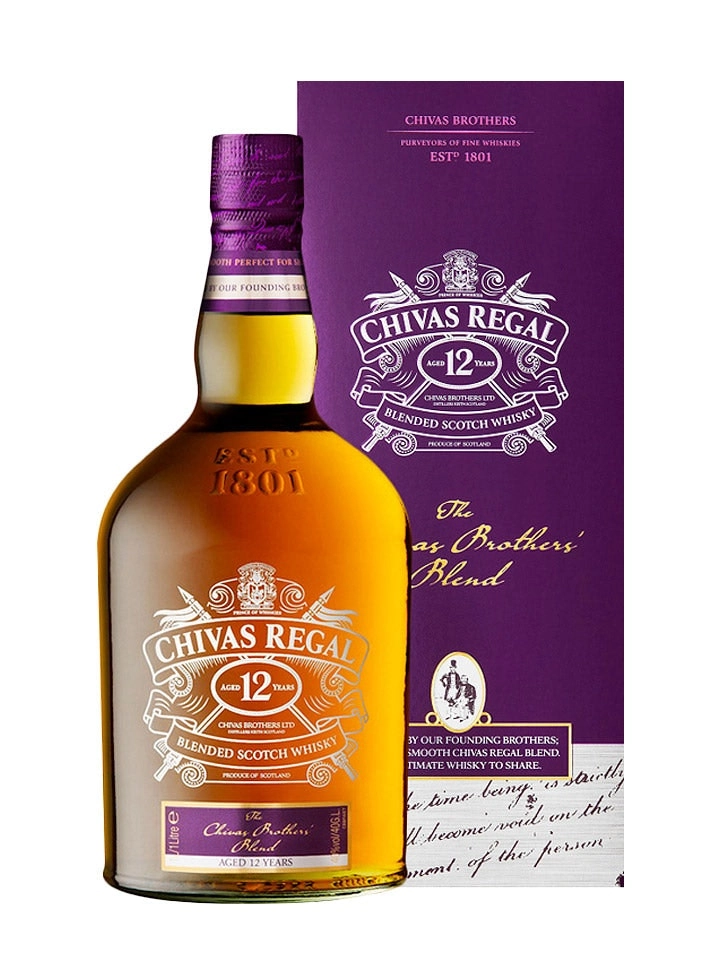 Chivas Regal 12 Year Old Brother's Blend Blended Scotch Whisky 1l