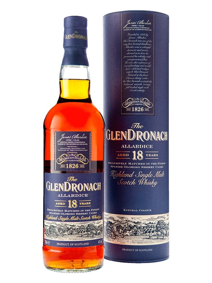 Glendronach 18 Year Old Allardice Single Malt Scotch Whisky 700ml