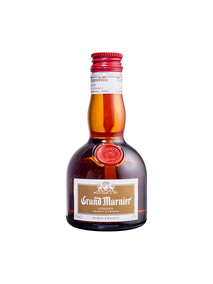 Grand Marnier Cordon Rouge Triple Sec Liqueur Glass Miniature 50ml