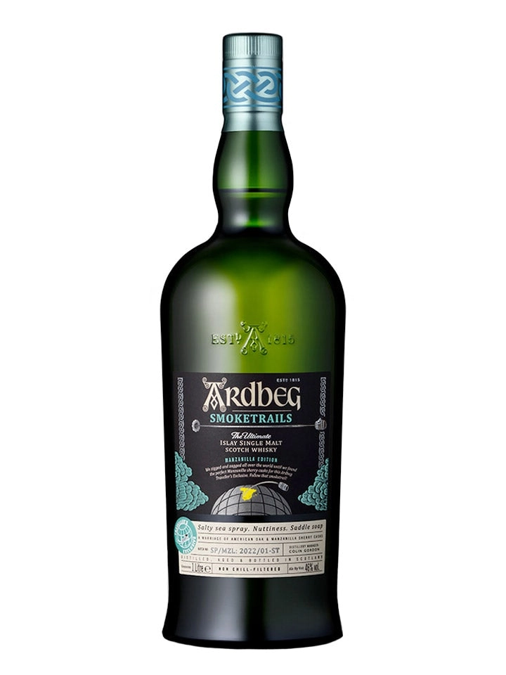 Ardbeg Smoketrails Manzanilla Limited Edition Single Malt Scotch Whisky 1l