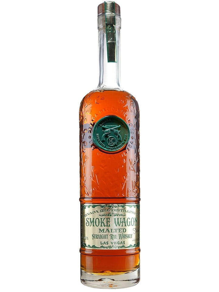 Smoke Wagon Malted Cask Strength Straight Rye Whiskey 750ml