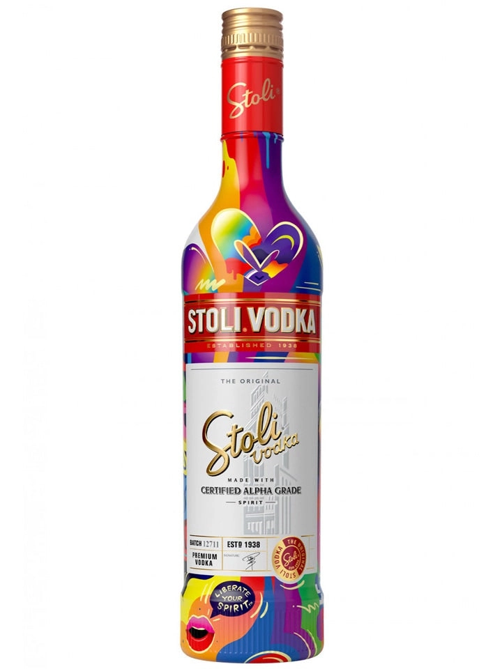 Stolichnaya 'liberate Your Spirit' Limited Edition Glow In The Dark Premium Latvian Vodka 700ml