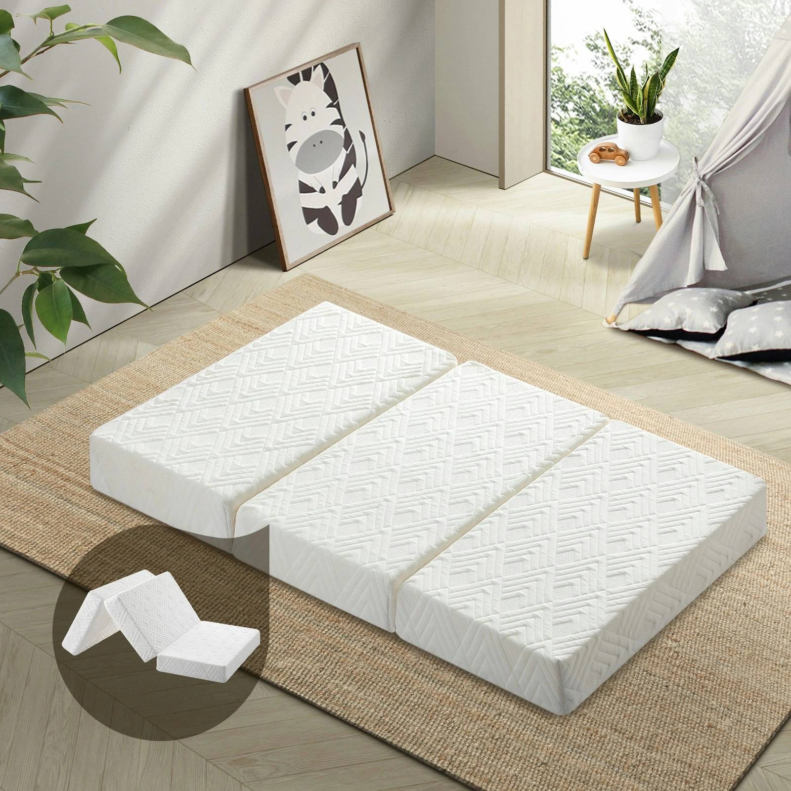 Bedra Baby Folding Mattress Foldable Foam Mattresses for Cot Bed