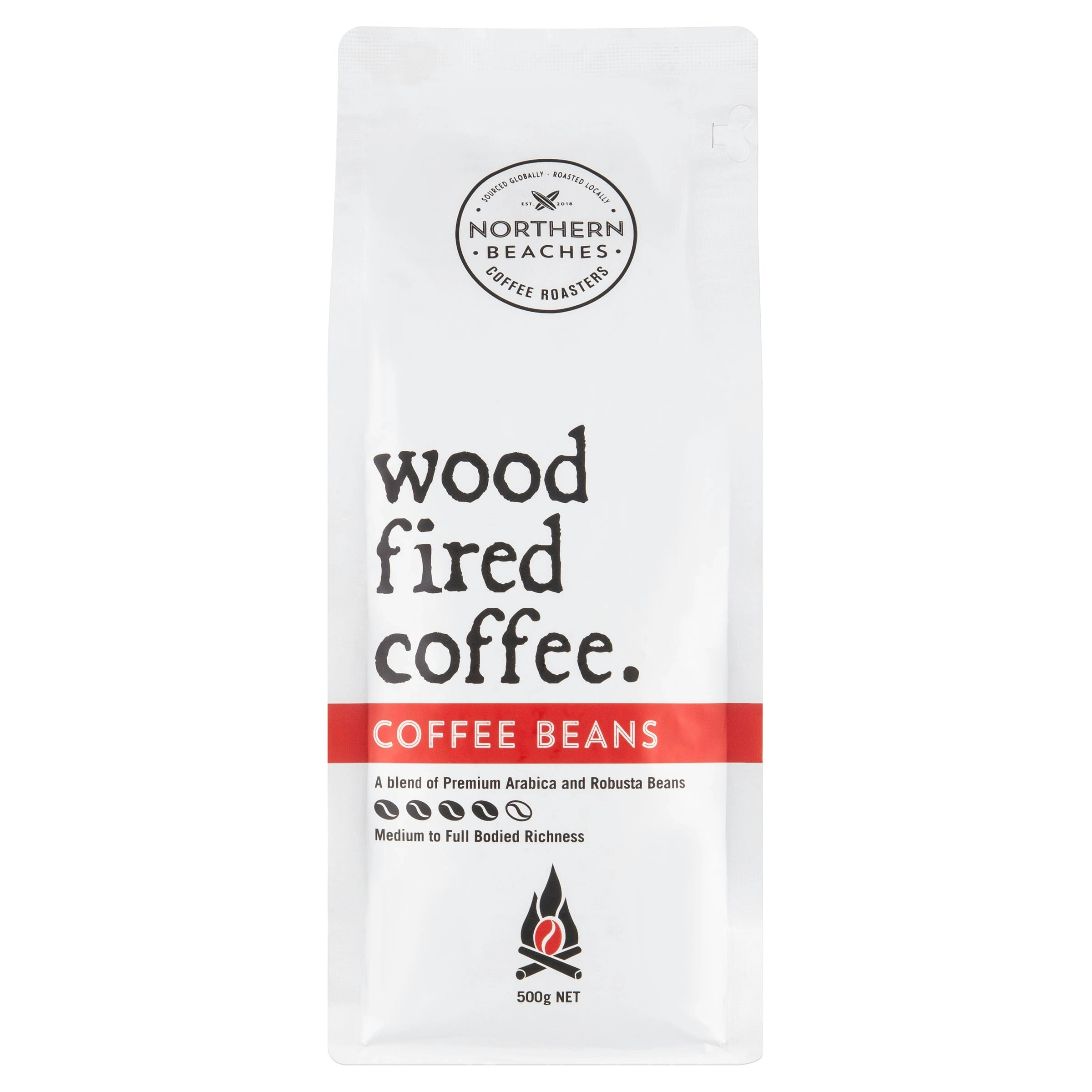 Wood Fired Coffee Beans - 500g Bag