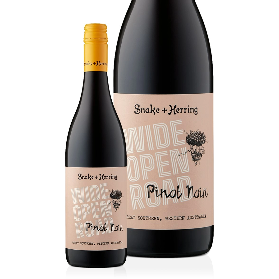 Snake & Herring Wide Open Road Pinot Noir 2023 (12 Bottles)