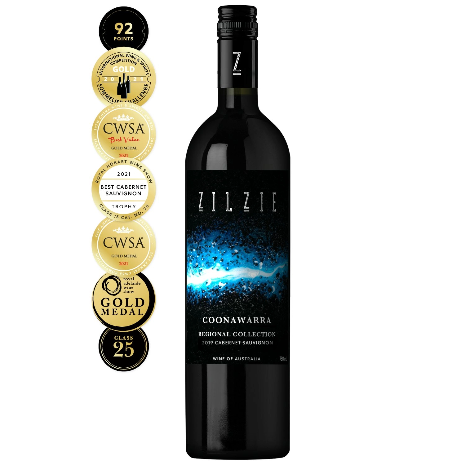 Zilzie Regional Coonawarra Cabernet Sauvignon (12 Bottles) 2019