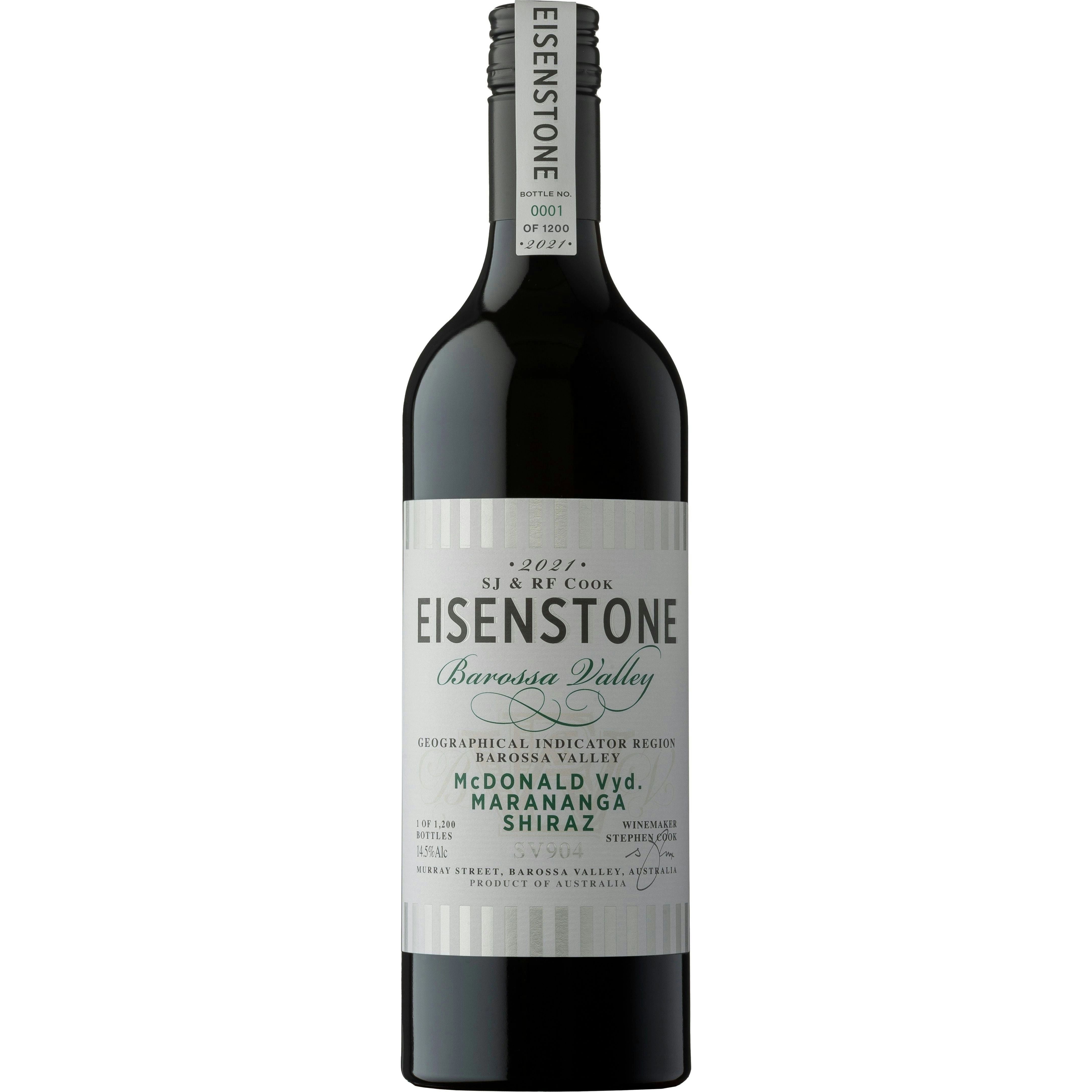 Eisenstone Mcdonald Vineyard Marananga Shiraz Sv904 2021  (6x750ml)