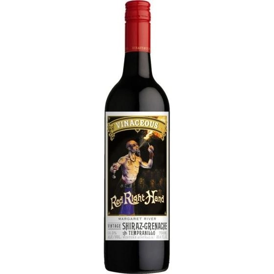 Vinaceous Red Right Hand Shiraz Gren Temp 2020 (12 Bottles)