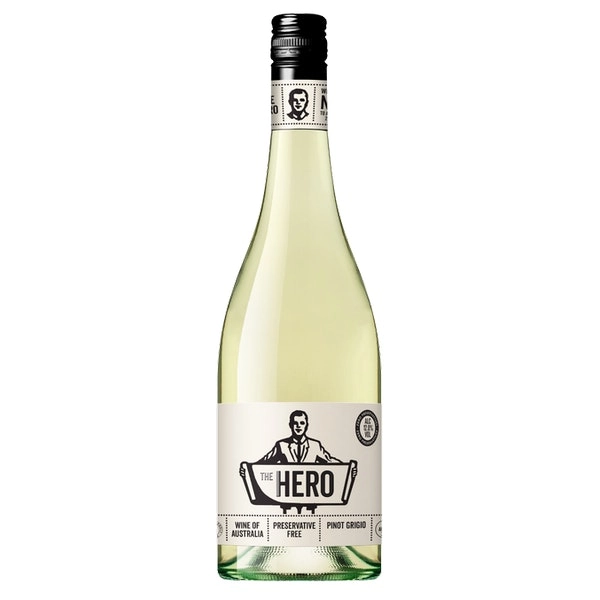 The Hero Australia Pinot Grigio Preservative Free Vegan 2022 (12 Bottles)