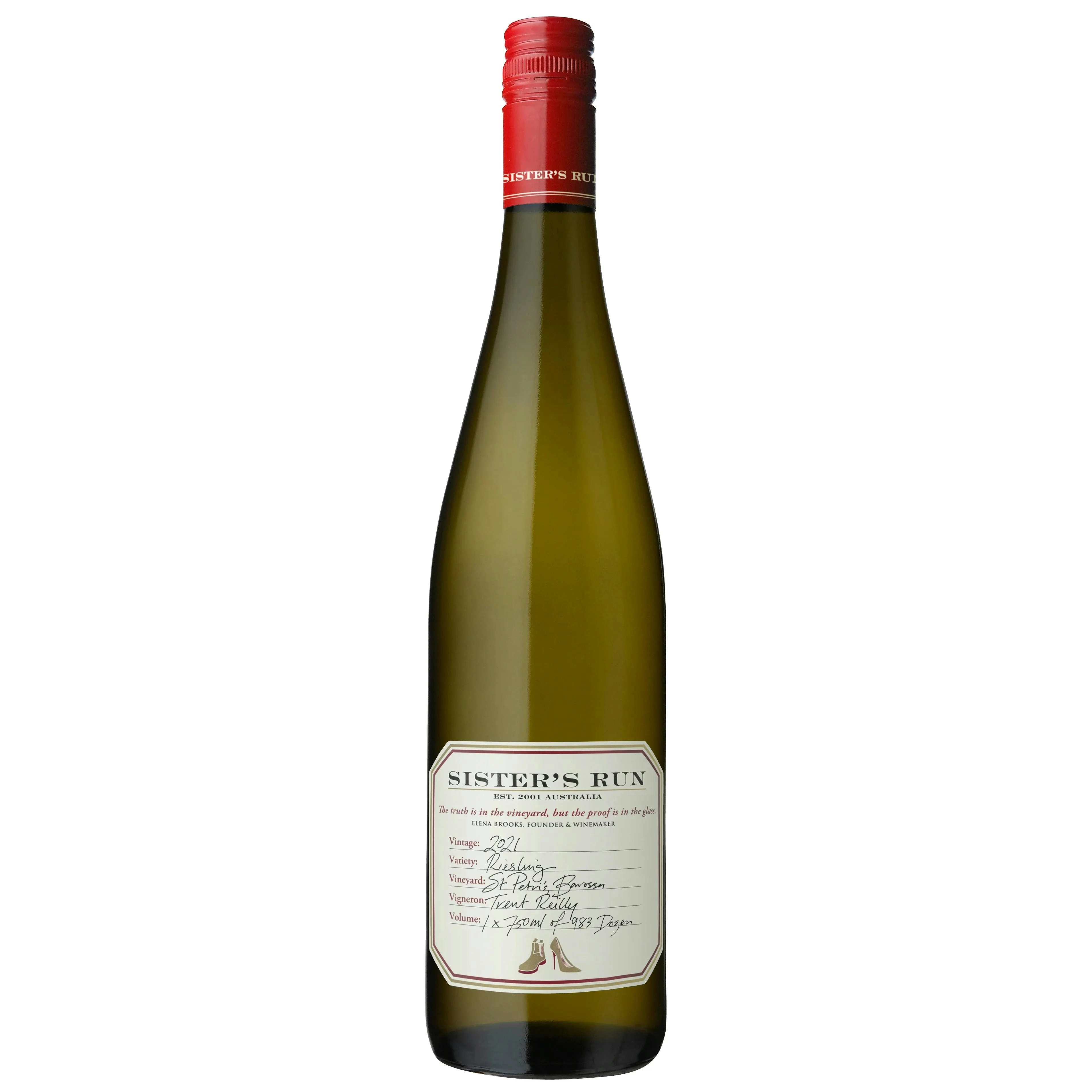 Sisters Run St Petri's Barossa Riesling  2021 (12 Bottles)