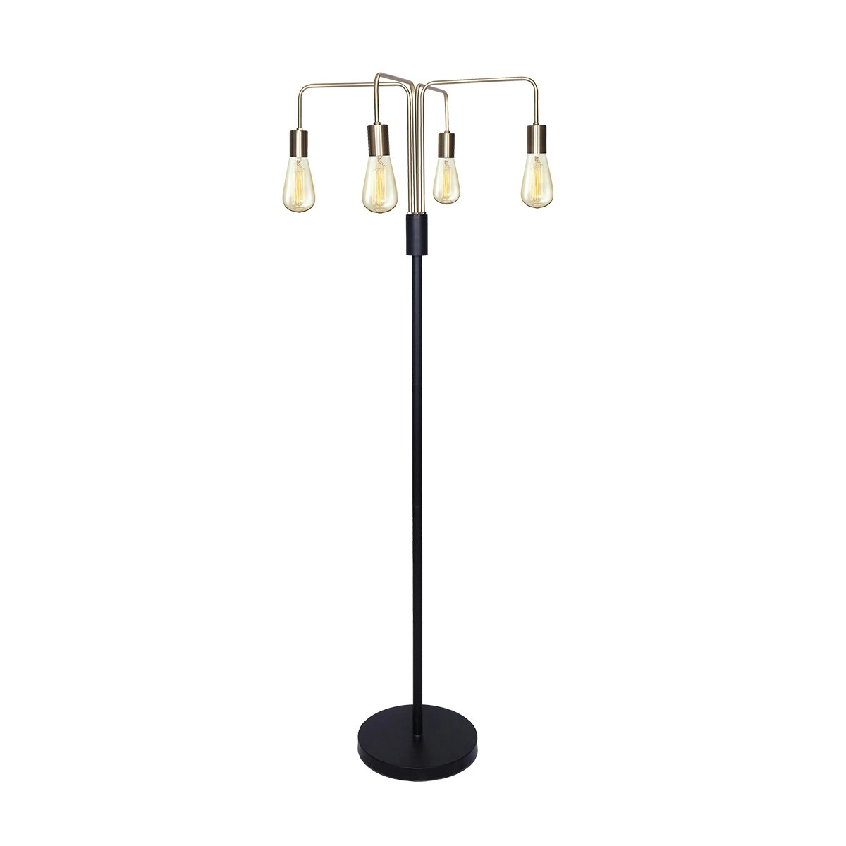 Sarantino 4-Light Industrial Floor Lamp